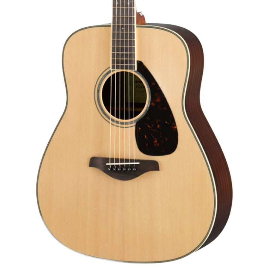 Yamaha FG830 Solid Top Folk Acoustic Guitar-Natural