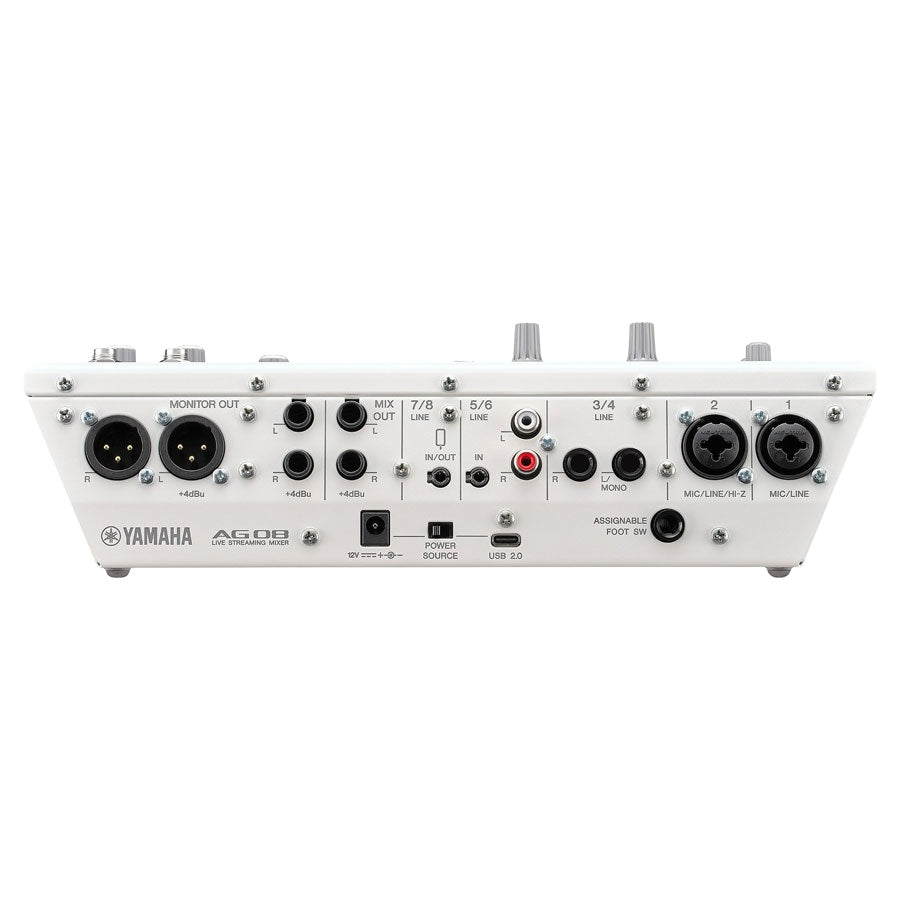 Yamaha AG08 Live Streaming Mixer - White