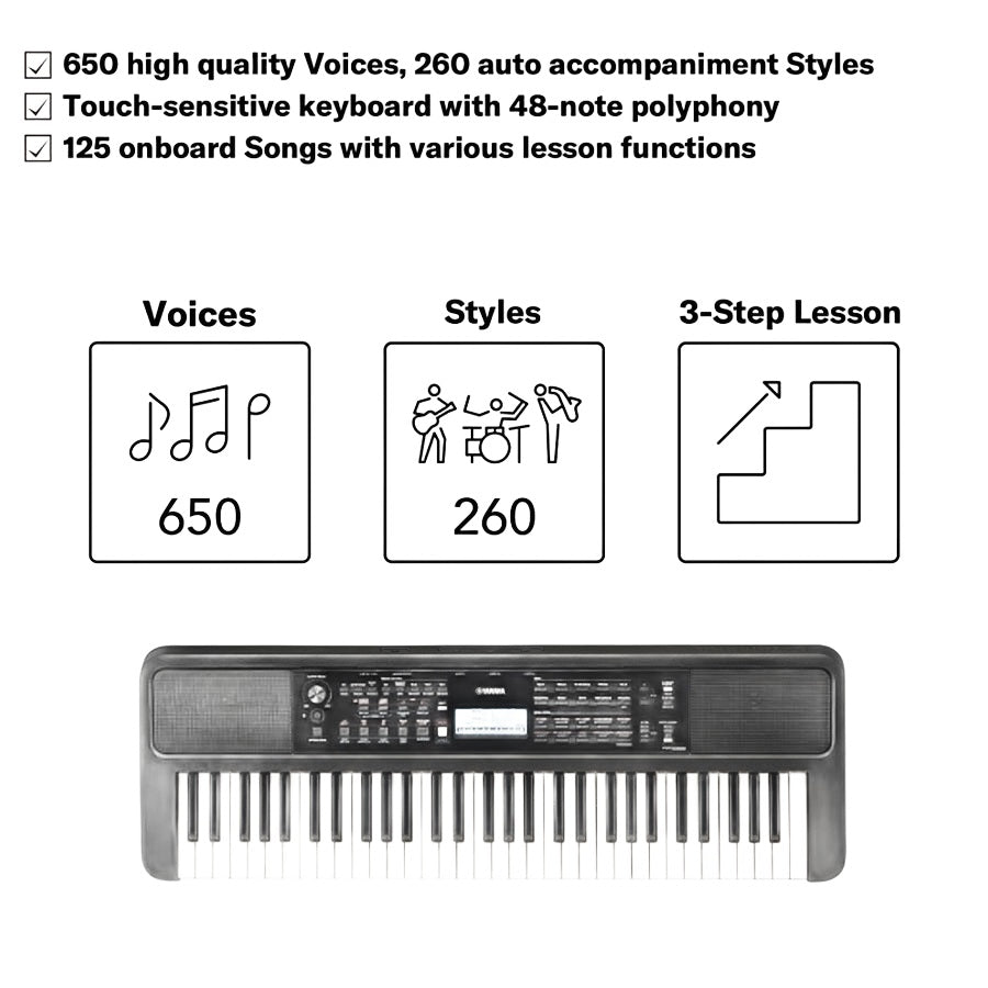 Yamaha PSR-E383 61-Keys Portable Keyboard