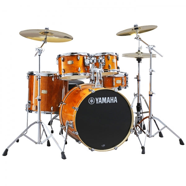 Yamaha SBP2F5 Stage Custom Birch 5-Piece Acoustic Drum Kit With Hardware HW680W - Honey Amber