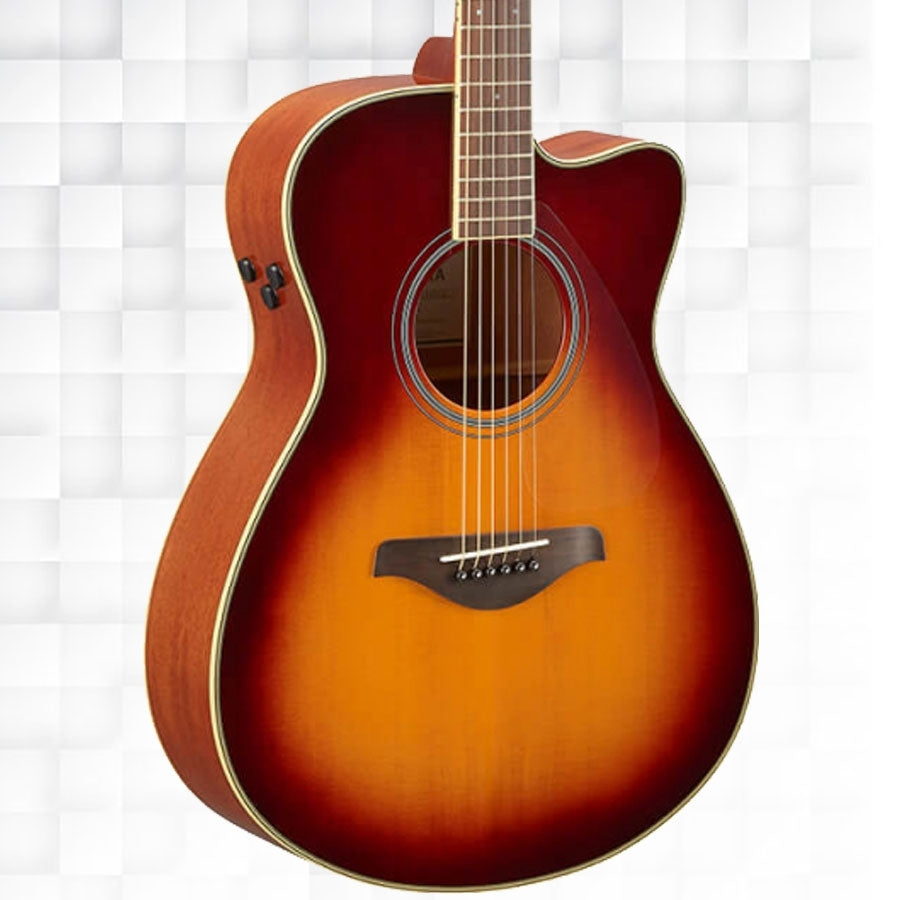 Yamaha FSC-TA TransAcoustic Cutaway Guitar - Brown Sunburst