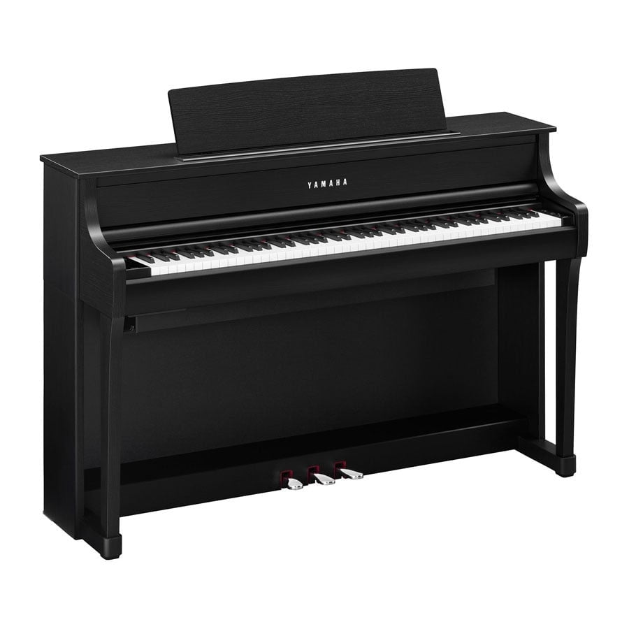 Yamaha CLP-875B Clavinova Digital Piano With Bench And Adaptor PA500- Black