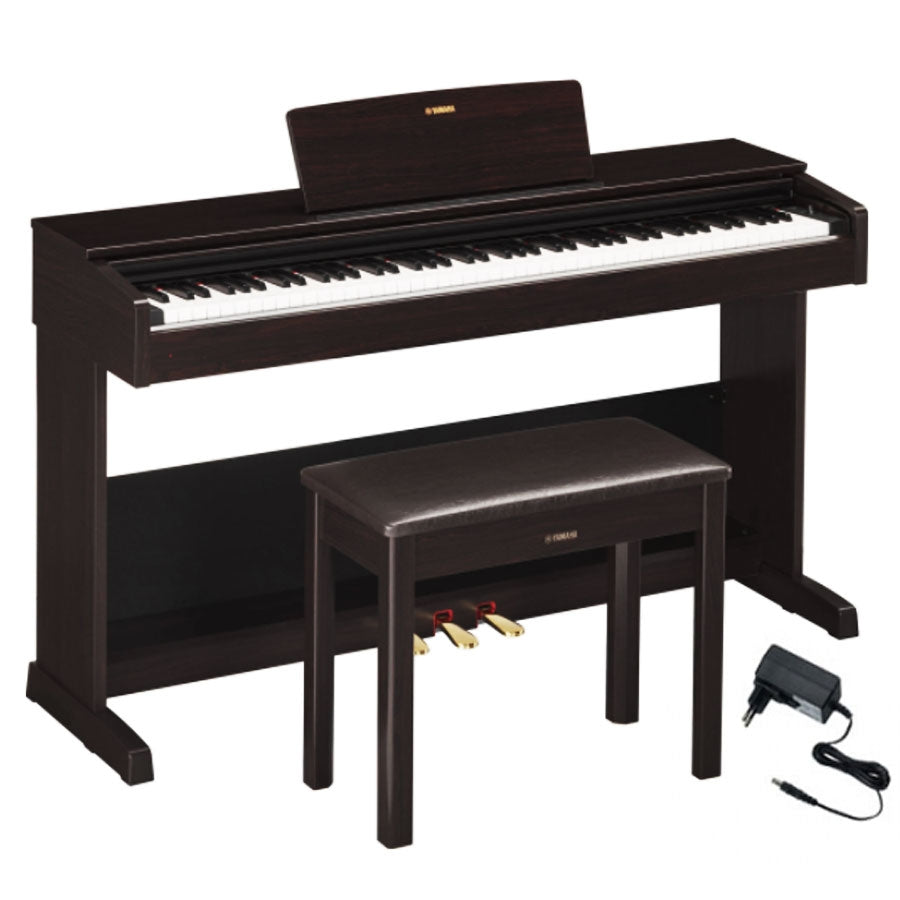 Yamaha YDP-145R ARIUS Digital Piano - Dark Rosewood With Adapter PA150B