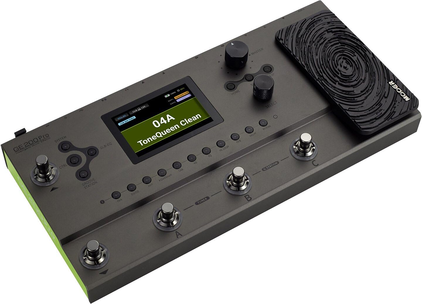 MOOER GE200 Pro Multi-Effects Guitar Pedal, 286 Effects and Amp Models, Bluetooth, USB-C Interface, MIDI I/O