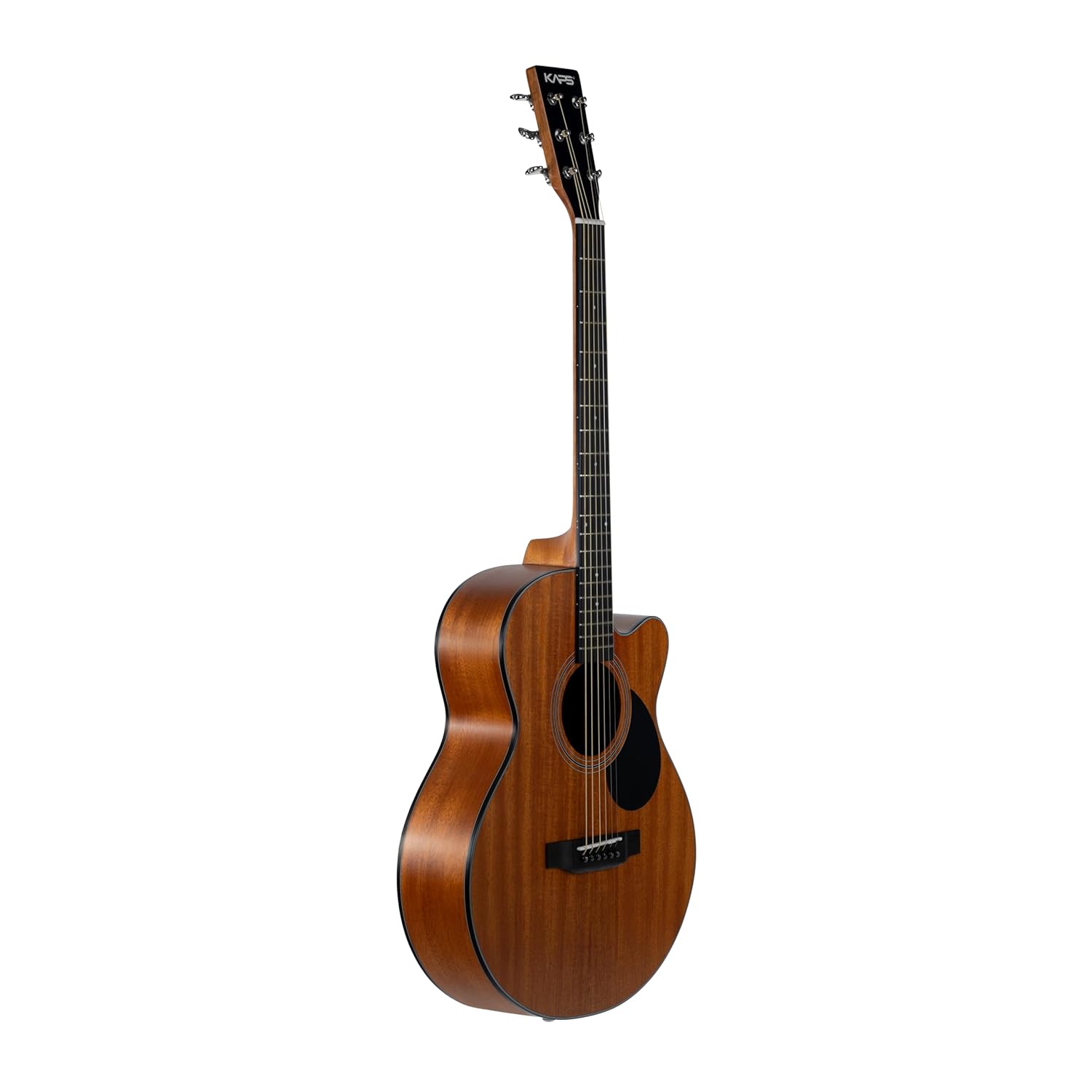KAPS K400C AS-NT 40-Inch Cutaway Acoustic Guitar – Mahogany Top, Back & Sides, Rosewood Fingerboard, Mahogany Natural Finish with Padded Bag