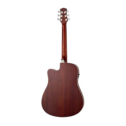 M-STUDIO M3000S E 41-Inch Electro-Acoustic Guitar, Natural Finish, with Padded Bag
