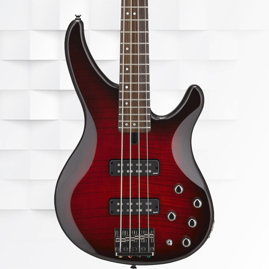 Yamaha TRBX604FM 600 Series 4-String Bass Guitar - Dark Red Burst