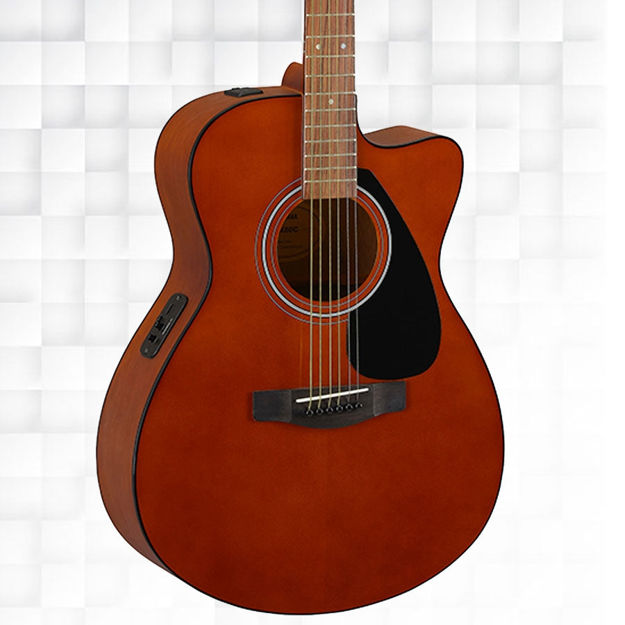 Yamaha FSX80C Concert Body Cutaway Acoustic-Electric Guitar - Wood Brown