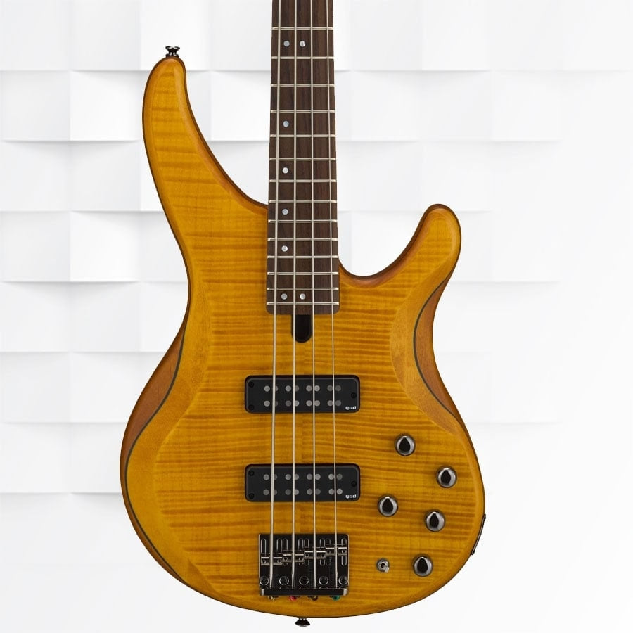 Yamaha TRBX604FM 600 Series 4-String Bass Guitar - Matte Amber