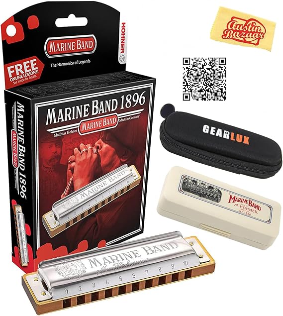 Hohner Harmonica Marine Band 1896 Key C M189693P Germany
