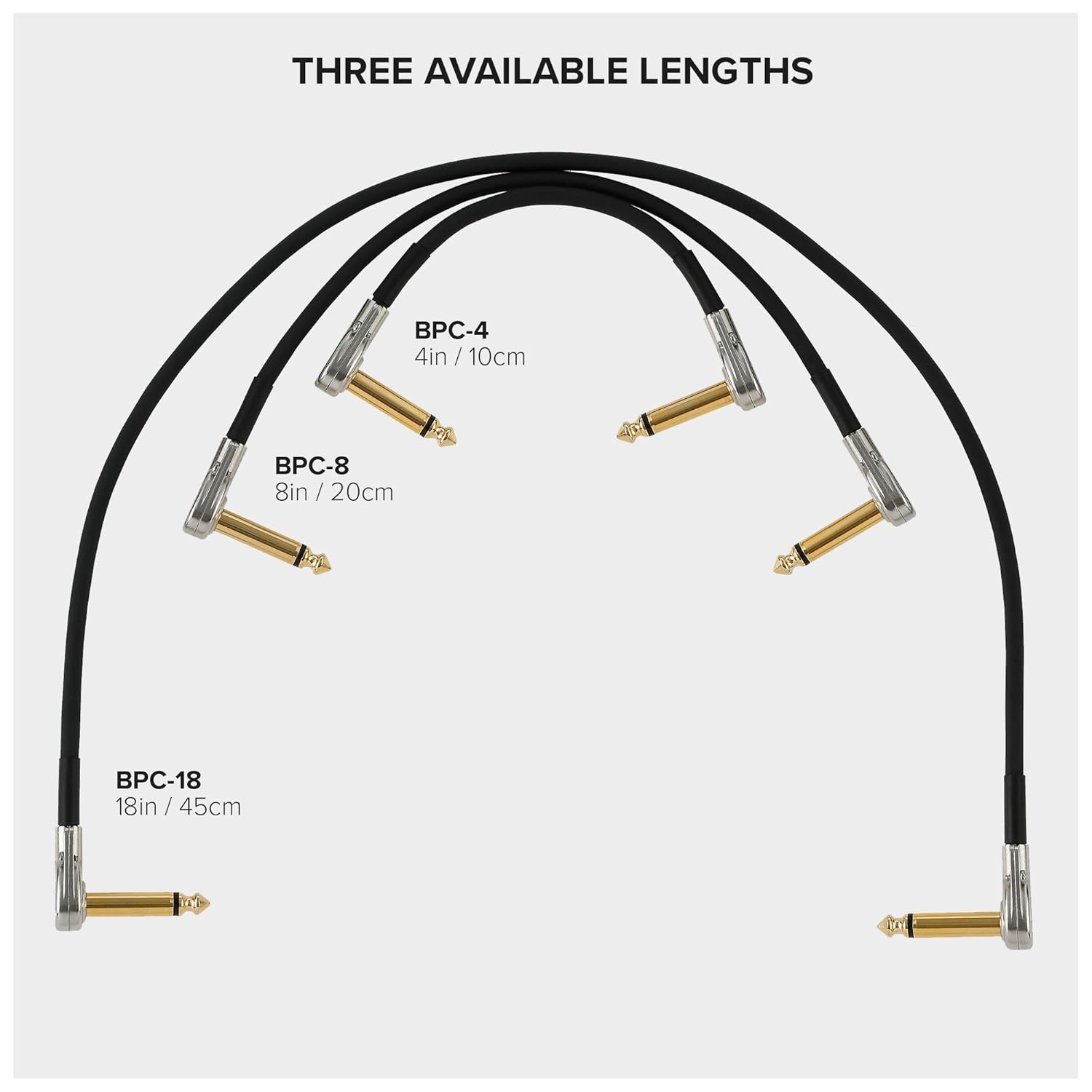 BOSS 4 Inch – Space-Saving Pedal Patch Cable with Slimline Pancake Plugs for pedalboards (BPC-4)