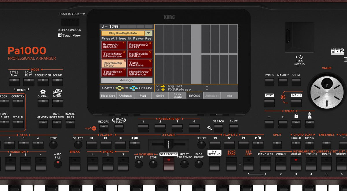 Korg Pa1000 Professional Arranger Keyboard With Free Micro SD Card, Indian Sounds & Styles