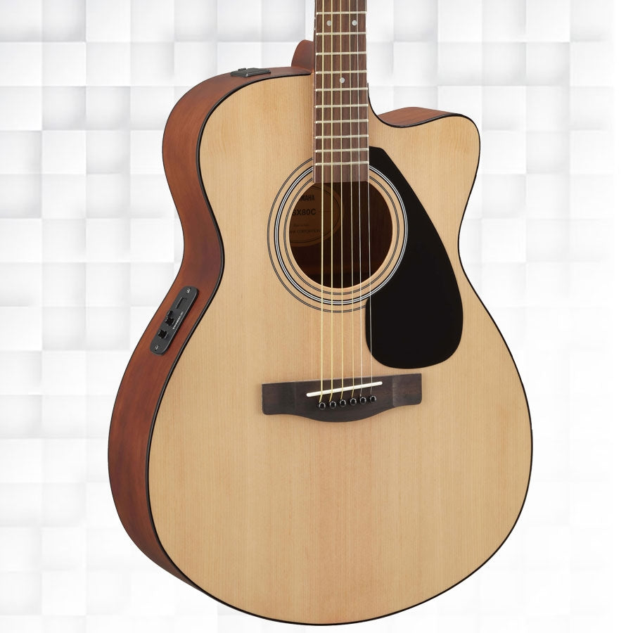 Yamaha FSX80C Concert Body Cutaway Acoustic-Electric Guitar - Natural