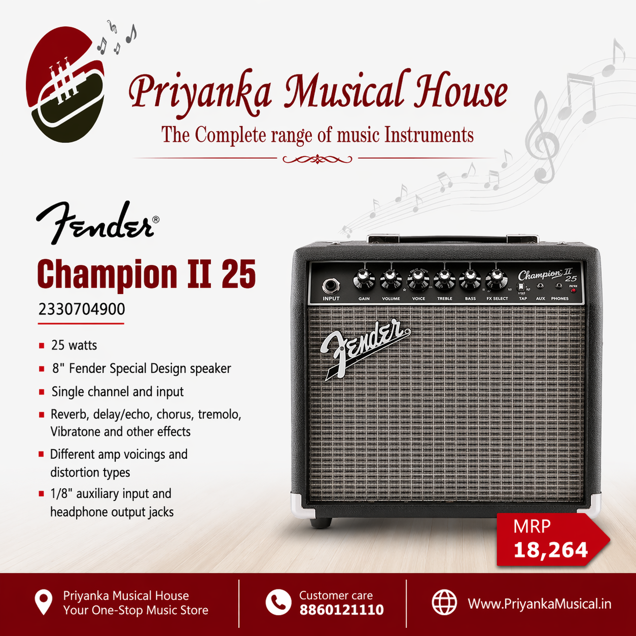 Fender ChampionII 50 Watt Combo Amplifier