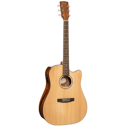 Cort Earth60CE-NAT Semi Acoustic Guitar Earth Series W/Cutaway Electronics