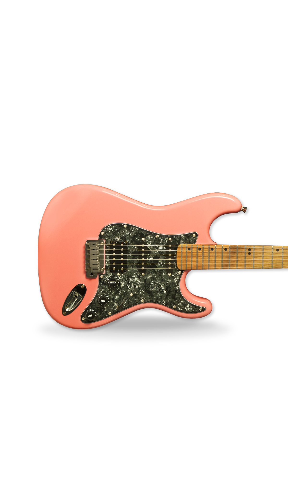 HERTZ  HZ STMP X Electric Guitar SuperStrat HSS SHELL PINK