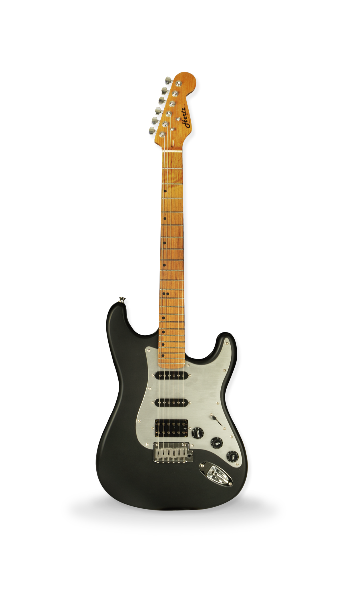 HERTZ HZ STMP X Electric Guitar SuperStrat HSS Satin Black