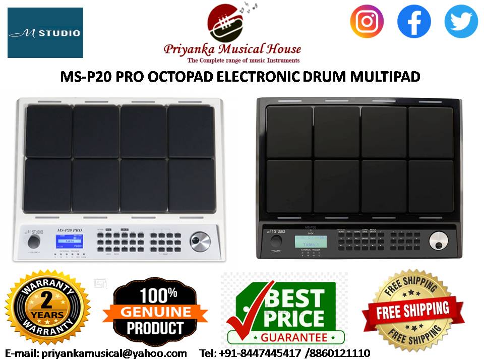 M-STUDIO MS-P20 PRO OCTOPAD ELECTRONIC DRUM MULTIPAD