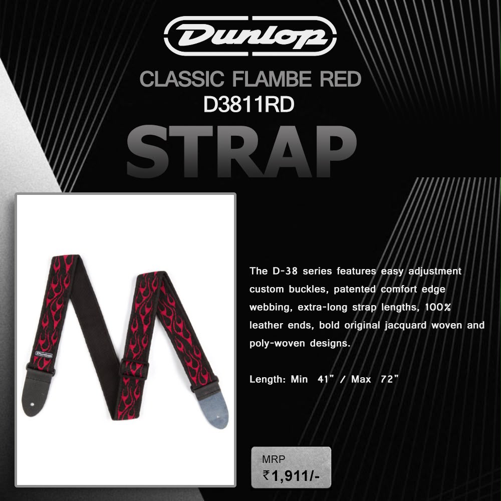 DUNLOP CLASSIC FLAMBE RED STRAP