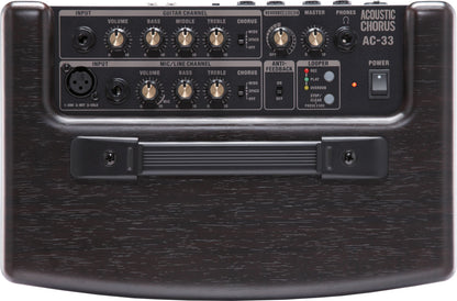 Roland AC-33 RW 30-Watt Battery Powered Black Portable Acoustic Amp