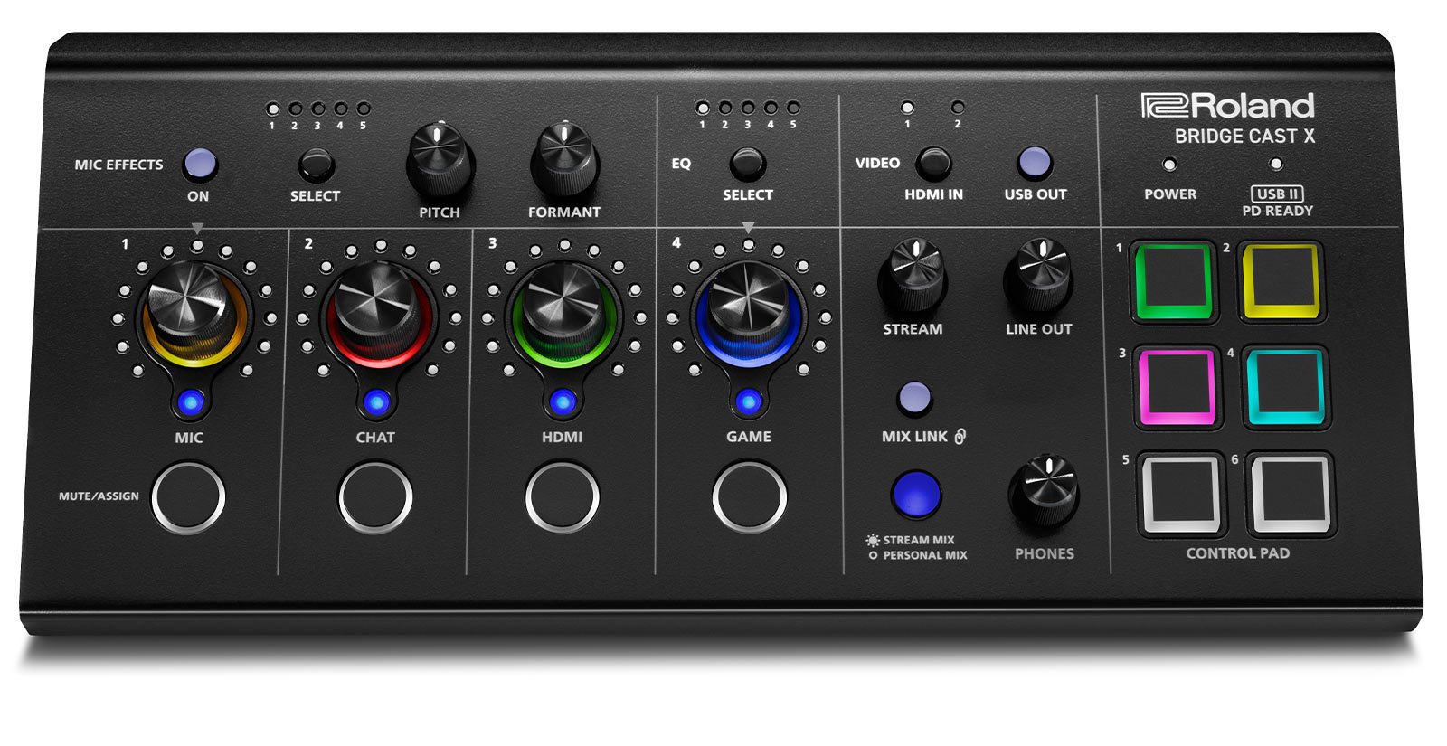 Roland Bridge Cast X Dual Bus Streaming Mixer And Video Capture