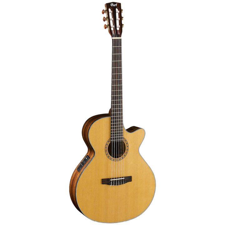 Cort CEC7-NAT Classical Guitar W/Cutaway Electronics