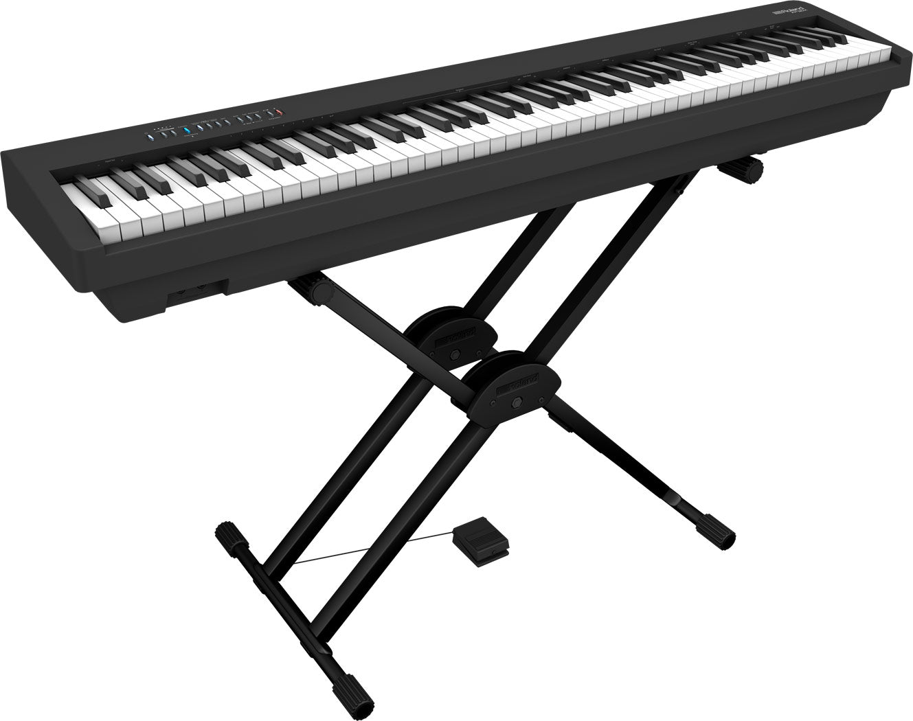 ROLAND FP-30X BLACK 88-KEYS DIGITAL PIANO WITH STAND KSC70 BK
