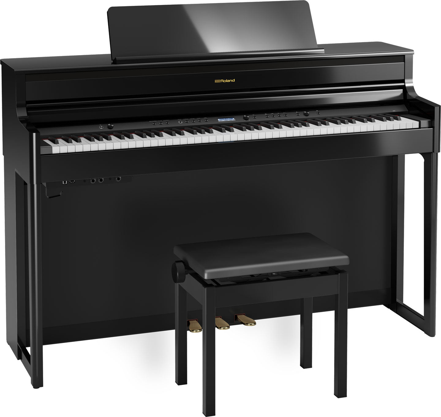 Roland HP704 Digital Piano With KSH 704, Polished Ebony
