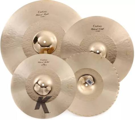 Zildjian,KCH390 Cymbal, K Custom, Hybrid Box Set, 14.25" (36cm), 17" (43cm), 21" (53cms)