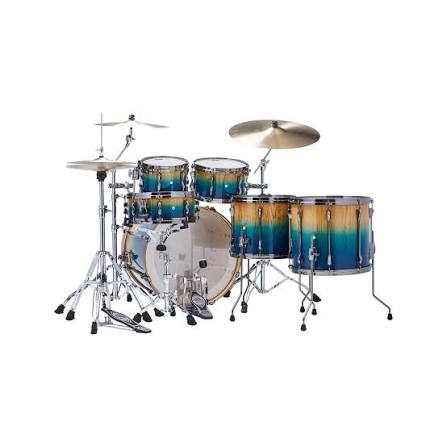 Tama Superstar Hyper-Drive 6pcs Acoustic Drum Shell Pack ML62HZBS-PPFP - Sapphire Fade Lacebark Pine
