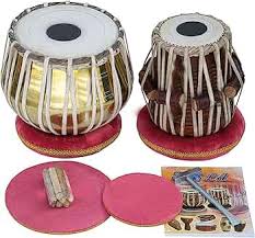 Tabla set, 3 kg Brass Bayan, Sheesham Dayan