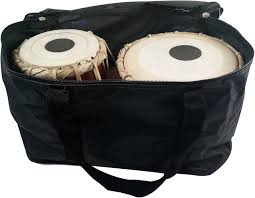 Tabla Set, 3.5 Kg Ganesha Chrome Brass Bayan, Finest Sheesham Dayan,