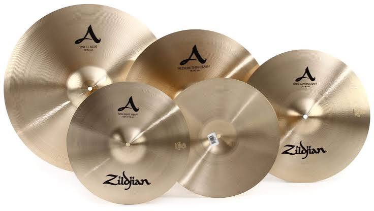 Zildjian,A391 Cymbals, A Zildjian, 5 Cymbal Box Set, 14" (36cm), 16 (41cm), 21" (53cm), 18" (46cm)