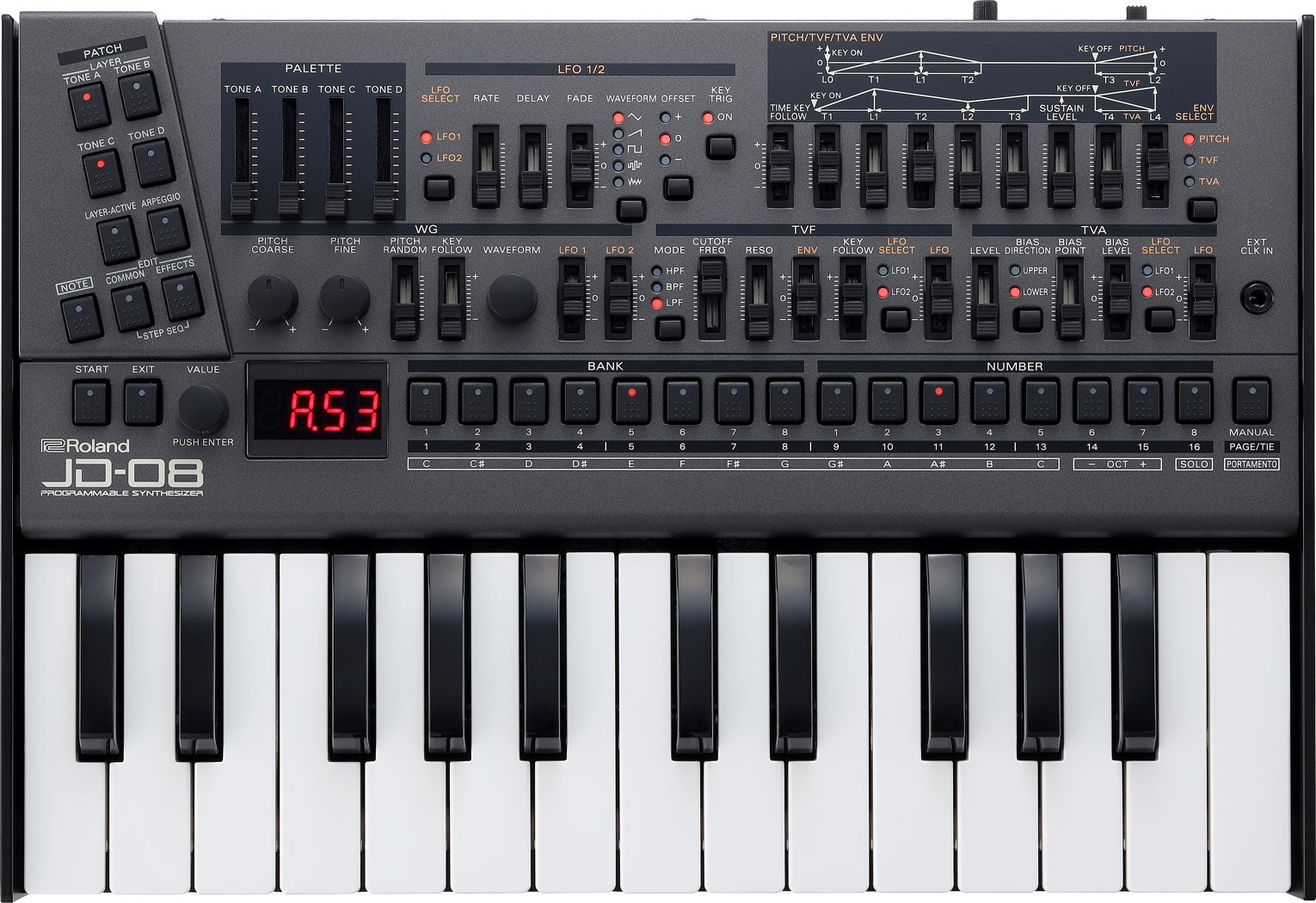Roland JD-08 Tabletop Sound Module Boutique Synthesizer