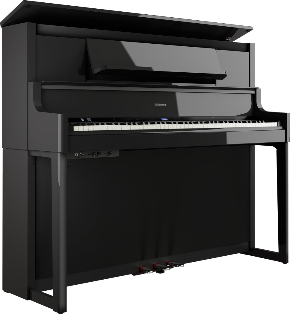 Roland LX-9 PE Upright Piano with KLS 9 - Polished Ebony
