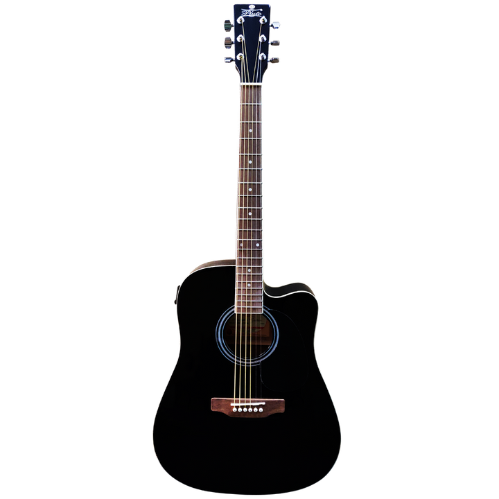 Pluto Semi Acoustic Guitar 101 Series Dreadnought Cutaway W/ Equalizer HW41CE-101