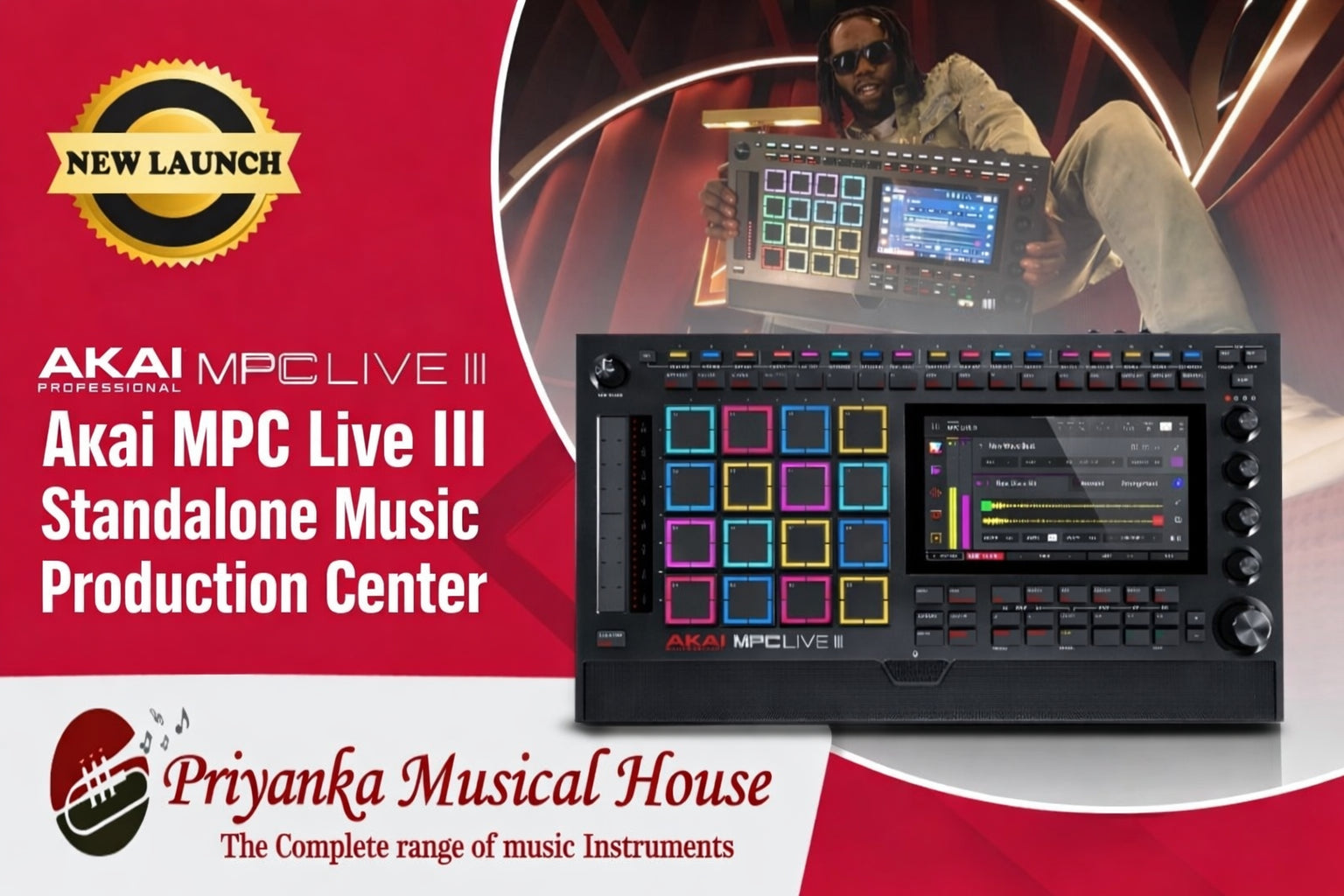 Akai MPC Live III Standalone Music Production Center