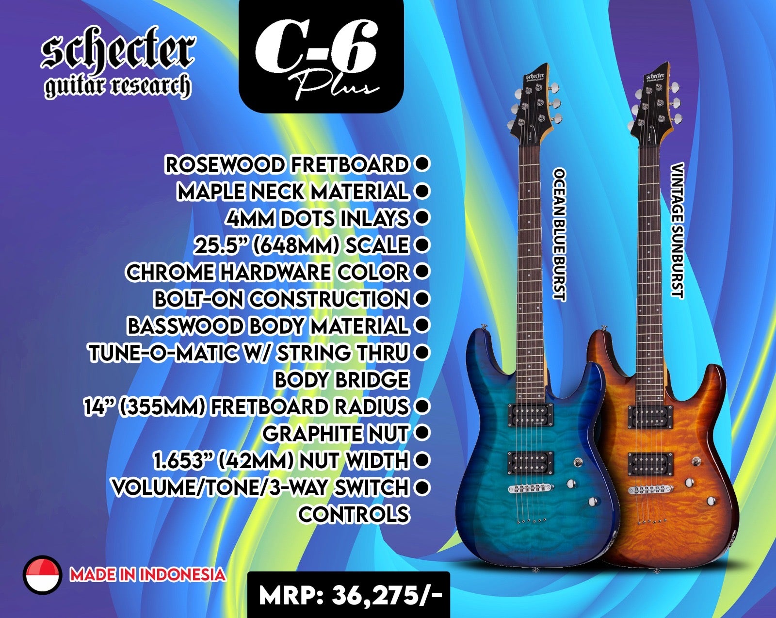 Schecter C-6 Plus Electric Guitar