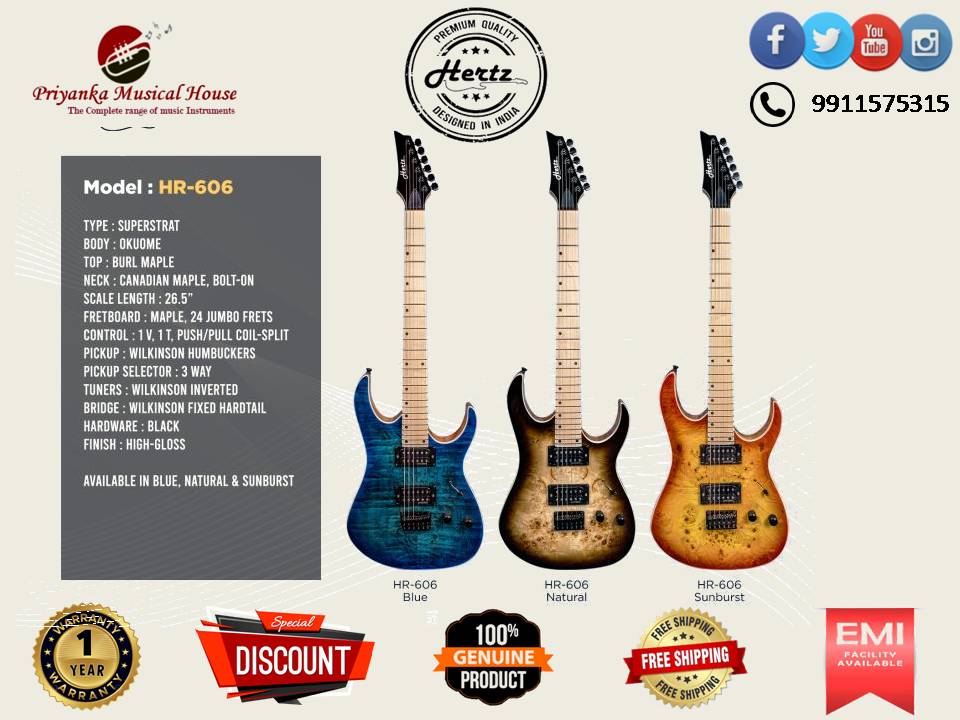 Hertz HR-606 electric guitar