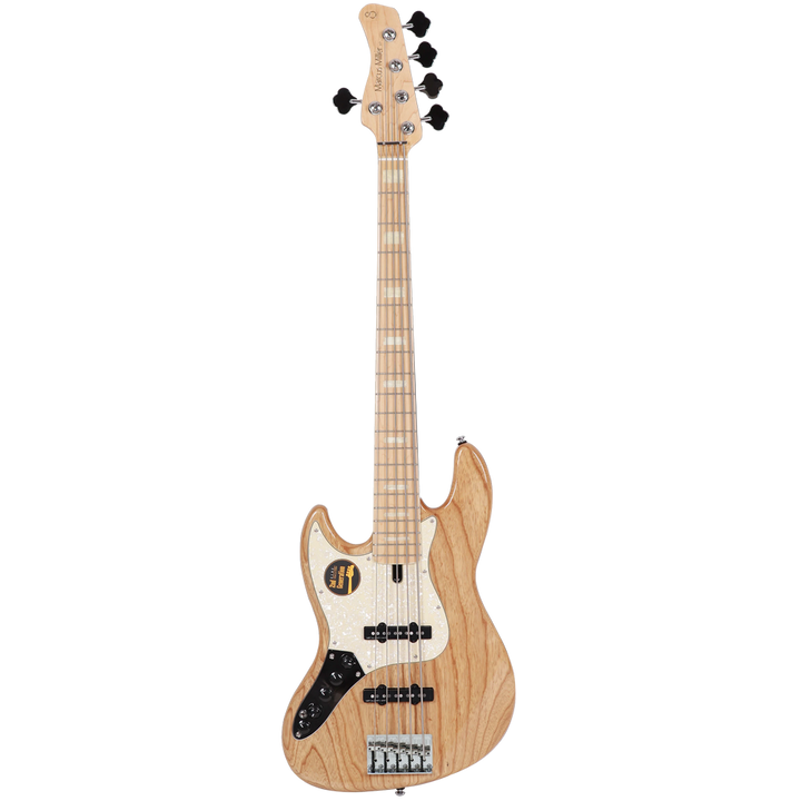 Sire V7 SWAMP ASH 5 STRING Natural LH Bass Guitar