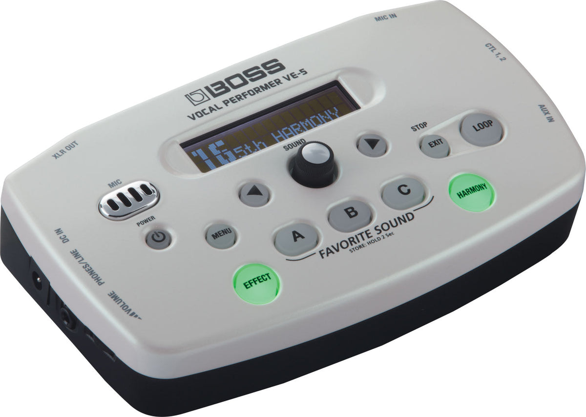 Boss VE-5 Vocal Performer Effect Processor (White & Red)