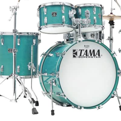 Tama Superstar Reissue 22" 4 Piece Drum Shell Set SU42RS Aqua Marine